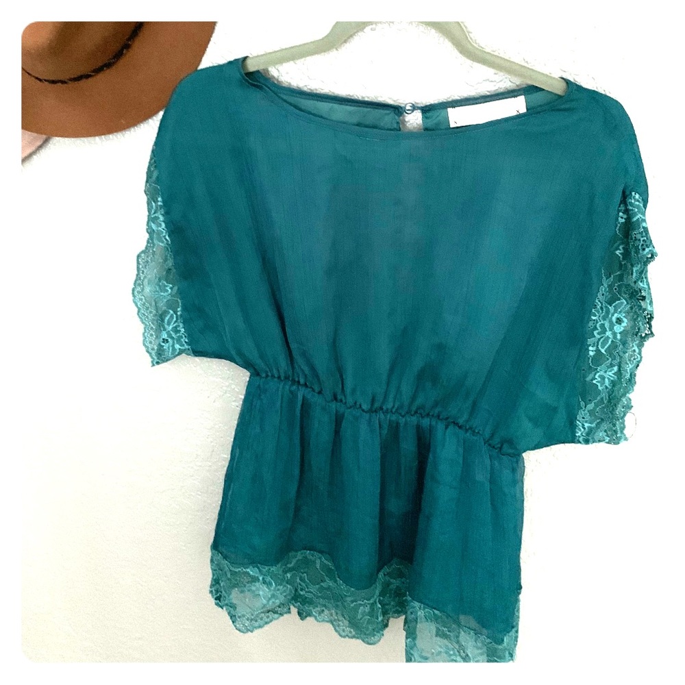Emerald Green Blouse Perfect for the Holidays